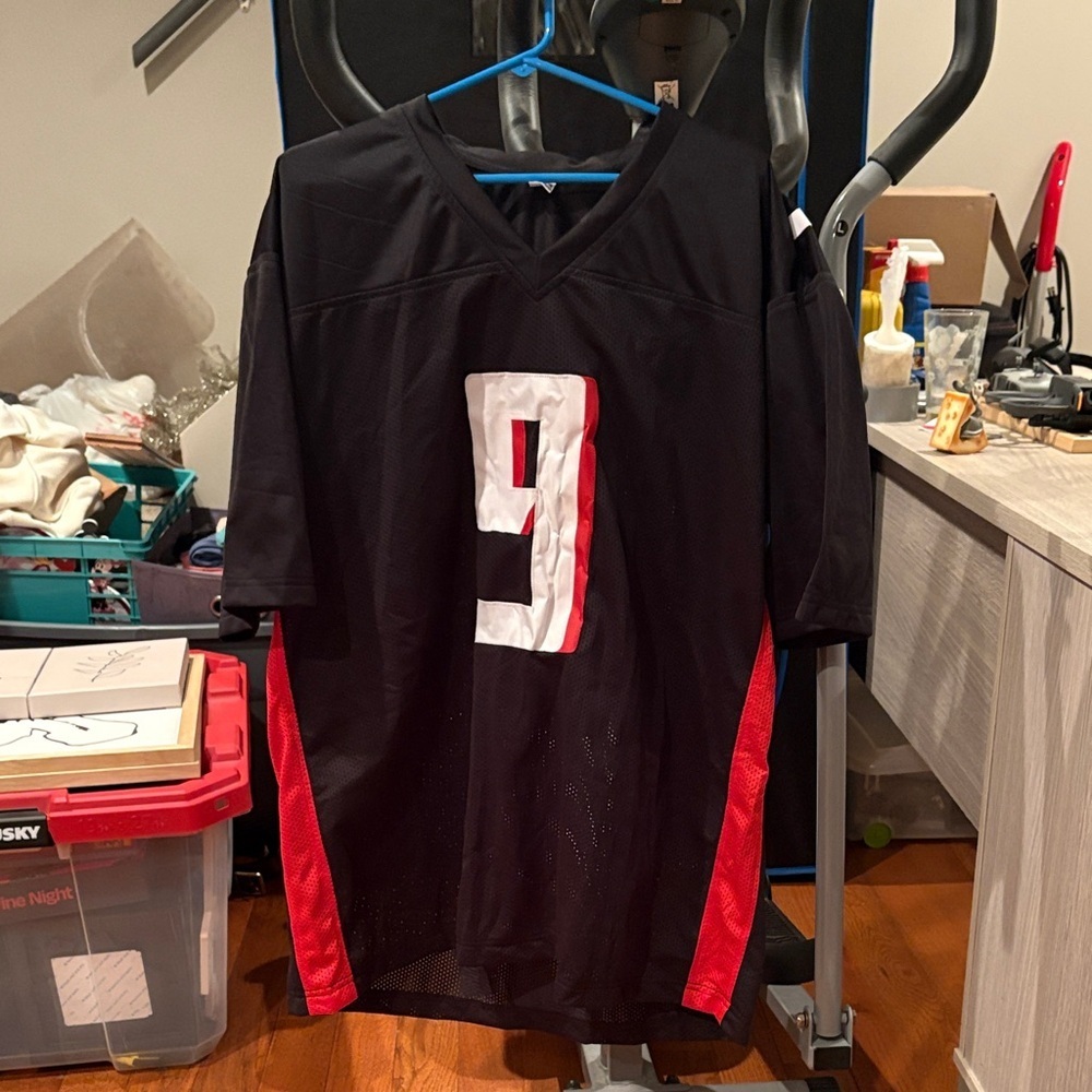 Autographed Penix Jr #9 Jersey Black Red Xl